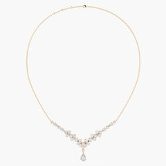 Petal Cascade Diamond Necklace