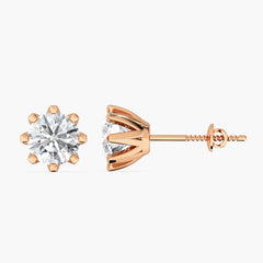 Cosmosa Petal Solitaire Studs