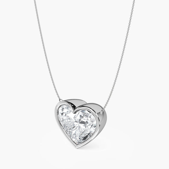Solum Cor Solitaire Pendant