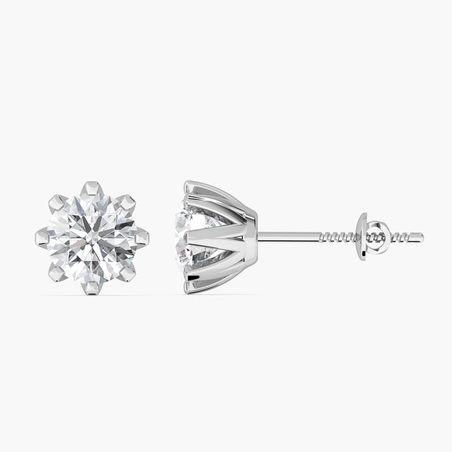 Cosmosa Petal Solitaire Studs