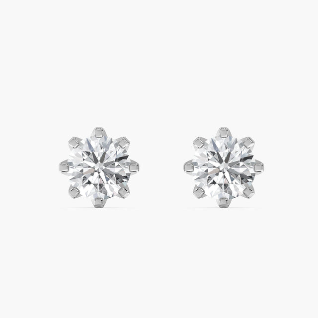 Cosmosa Petal Solitaire Studs