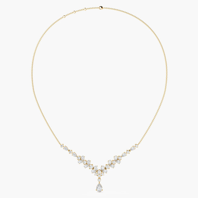 Petal Cascade Diamond Necklace