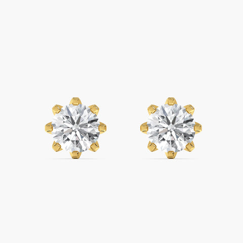 Cosmosa Petal Solitaire Studs