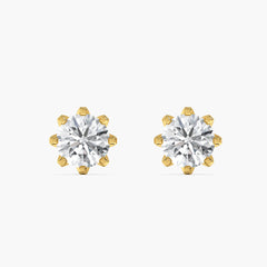 Cosmosa Petal Solitaire Studs